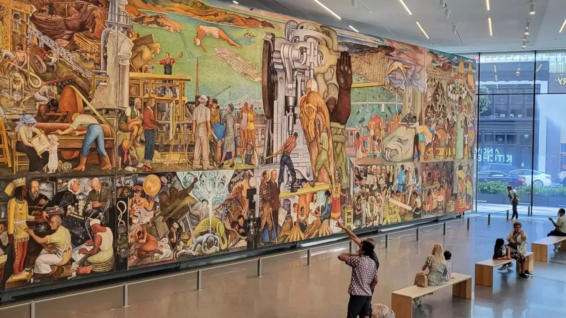 迭戈·里维拉的壁画《贝博体彩》在贝博体彩app现代艺术博物馆展出