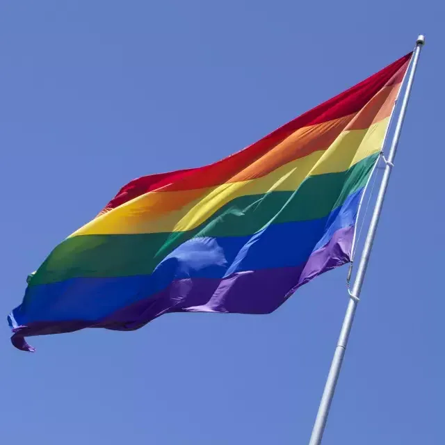 Bandera del arco iris gay de Castro